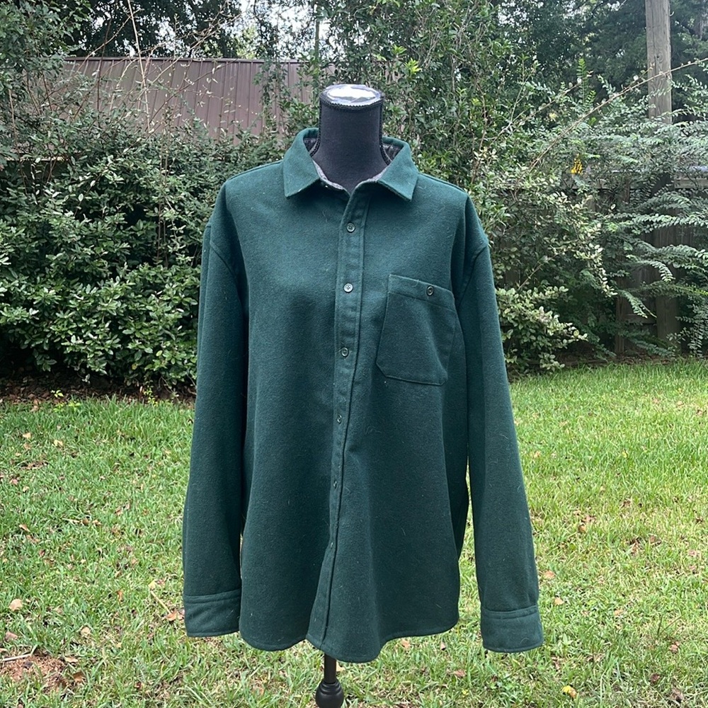 Men’s Hunter Green 2XL Shacket